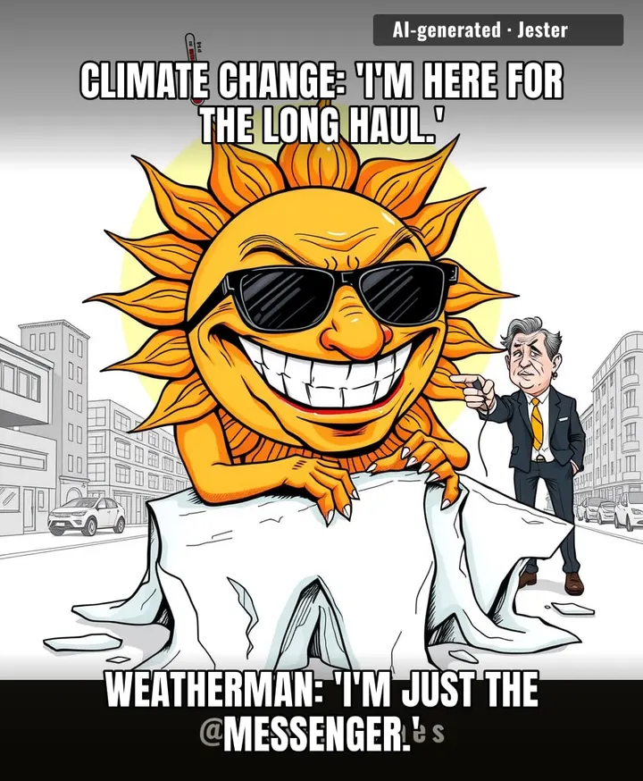 The forecast is just climate change's way of saying 'I told you so' with a 10-day outlook.