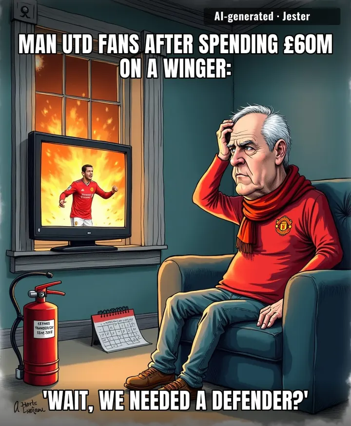 United's transfer strategy is like buying a new sound system while the house is burning down — but hey, at least the stereo's shiny.