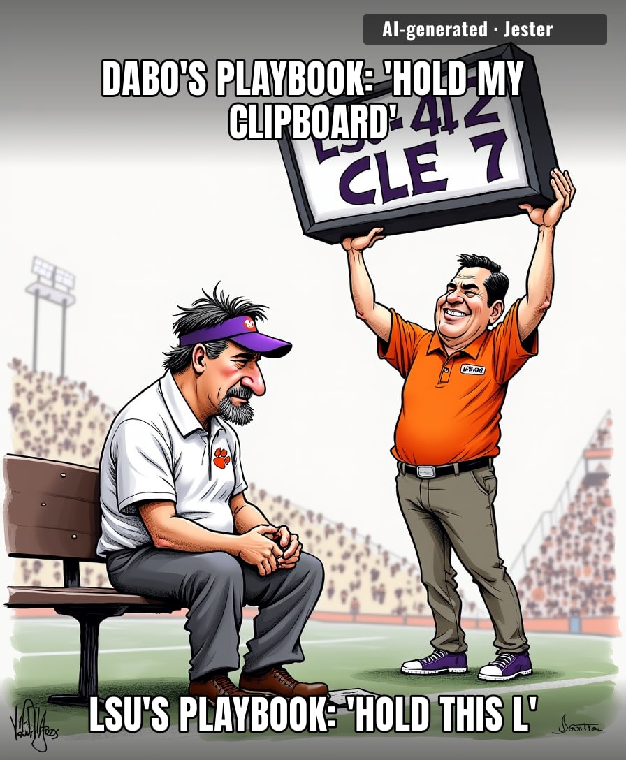 Clemson's offense ran like it was stuck in 2018, and Dabo's still waiting for the game to be rescheduled.