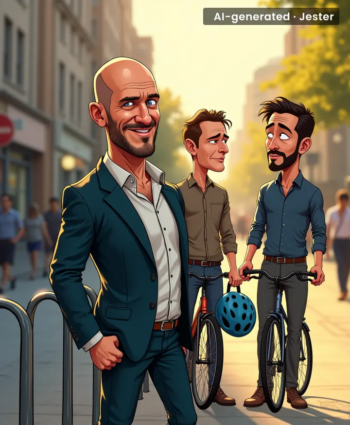 Nothing says 'meta' like casting two actors who definitely had their bikes stolen in high school.