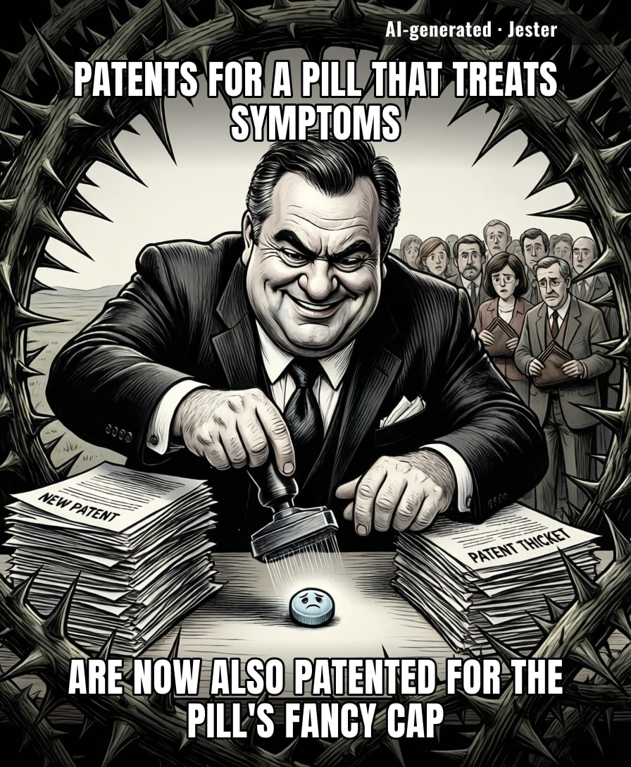 if the drug is this protected, the patent must be the cure