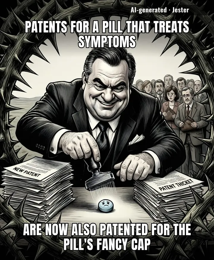 if the drug is this protected, the patent must be the cure