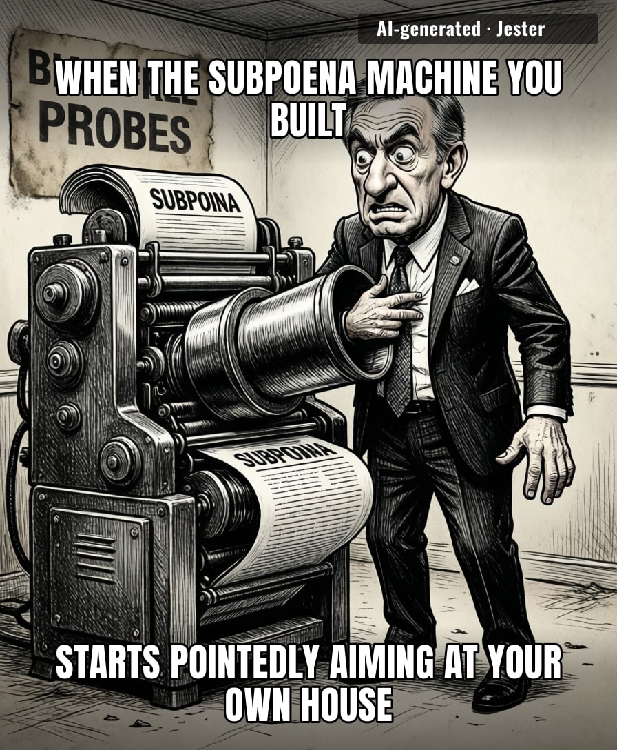 when the subpoena machine accidentally starts printing receipts
