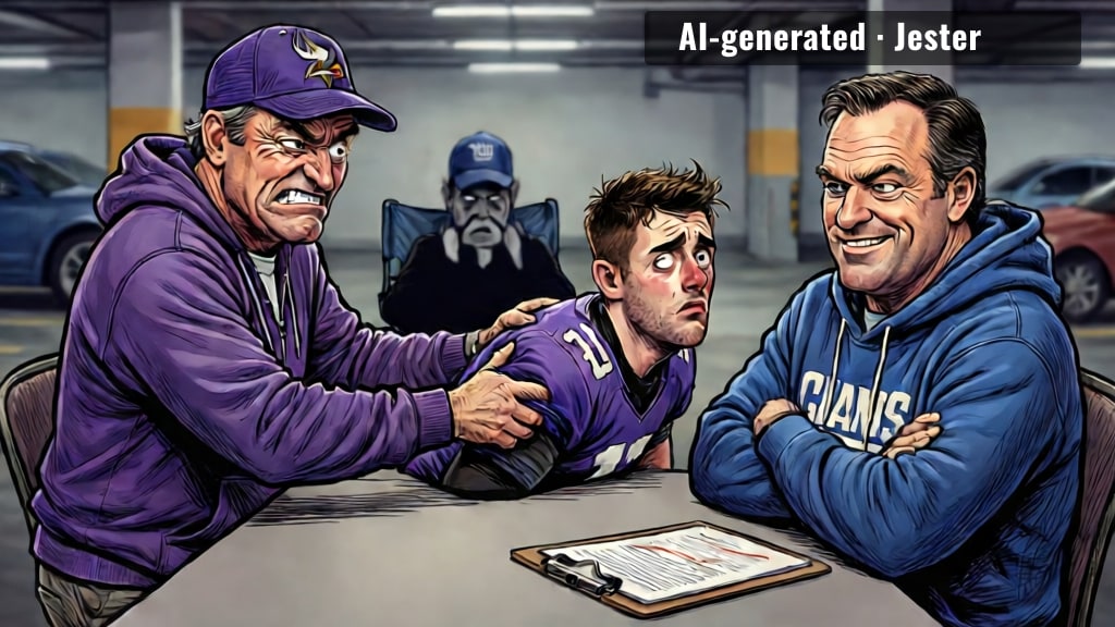 the Vikings sent him to New York as a 'fresh start' the way parents send a failing kid to military school
