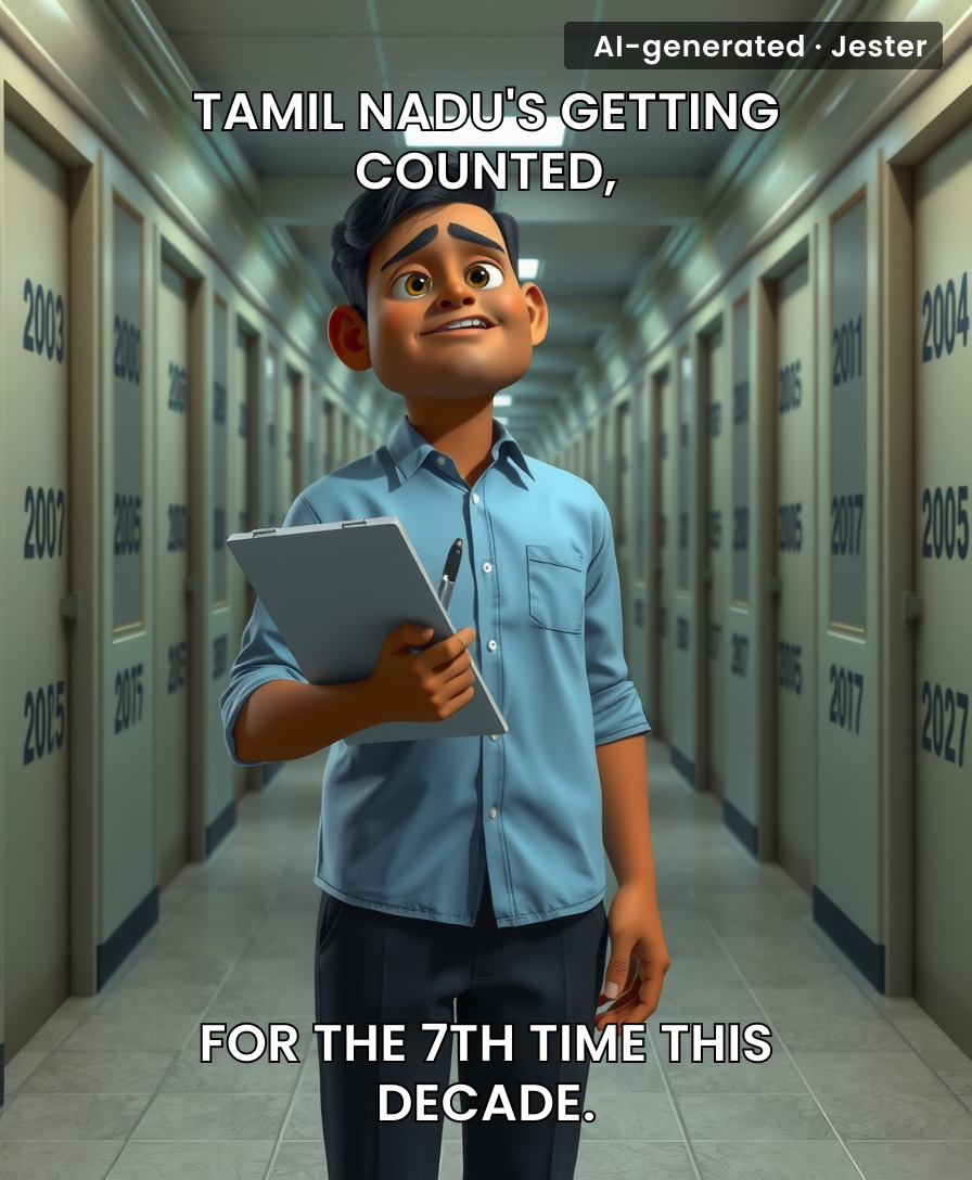 Somewhere, a Tamil Nadu official is whispering, 'Déjà vu, but with more forms.'