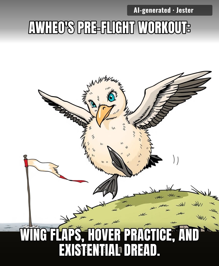 This bird is doing more resistance training than I've done in my entire adult life.