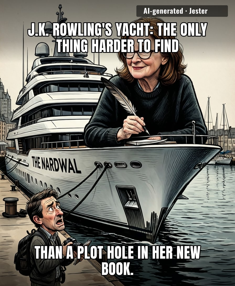 The mystery wasn't who owns the yacht, but why anyone thought we'd care.