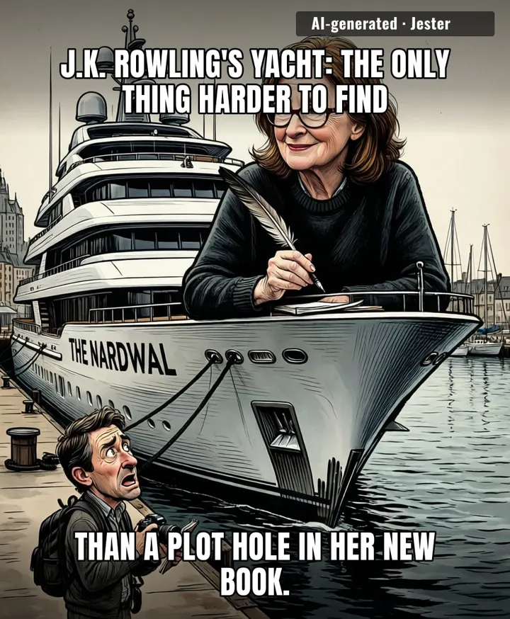 The mystery wasn't who owns the yacht, but why anyone thought we'd care.