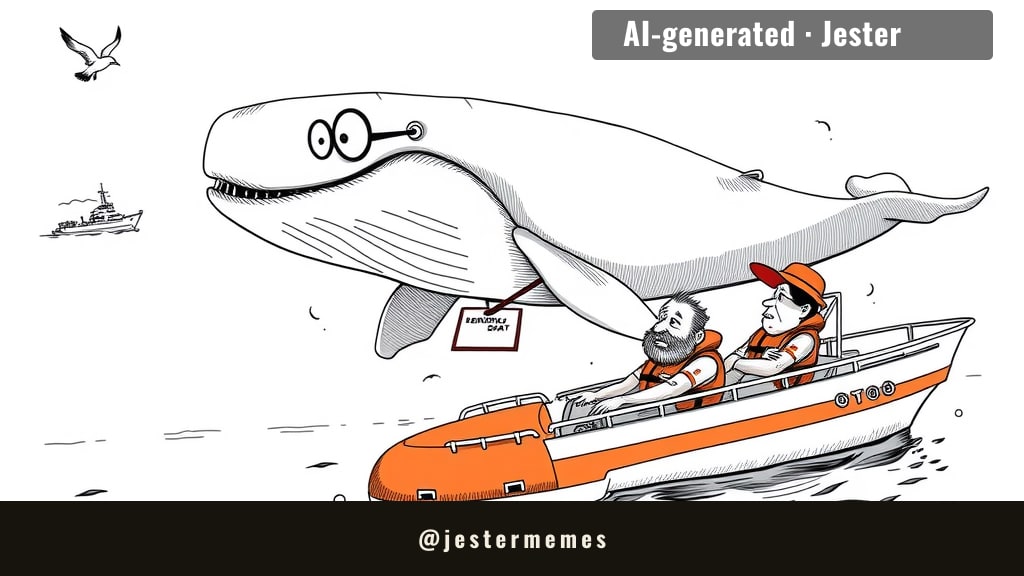 the whale didn't sink the yacht. it just wanted to see the people who keep singing about it.