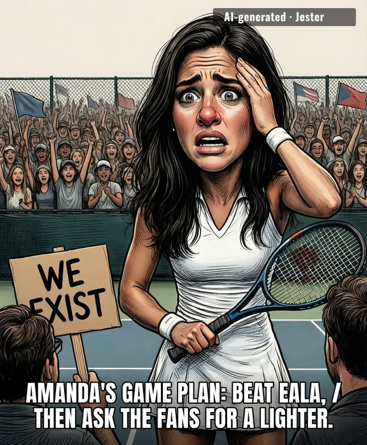 Alex Eala's fans are so loud Amanda can hear them from her practice court in Florida.