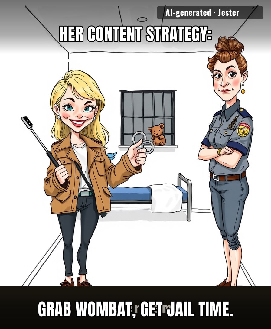 Some influencers will do anything for content, but this one's about to get a masterclass in 'likes' vs. 'life sentences.'