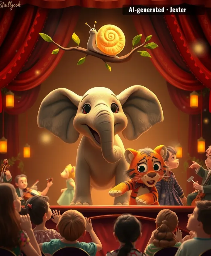 Tigers chuff instead of purring — and this show got a full orchestra to do it back.