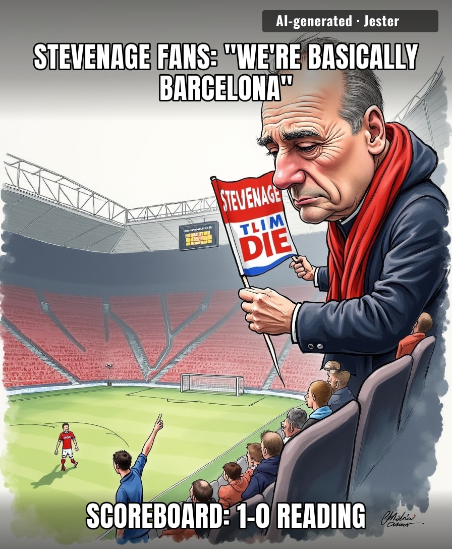 Stevenage fans planning their Champions League parade after one League Cup win.