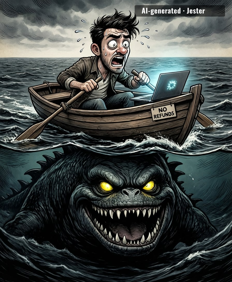 Nothing says 'fun' like paying $60 to have a panic attack in a rowboat that physics won't even let you row.