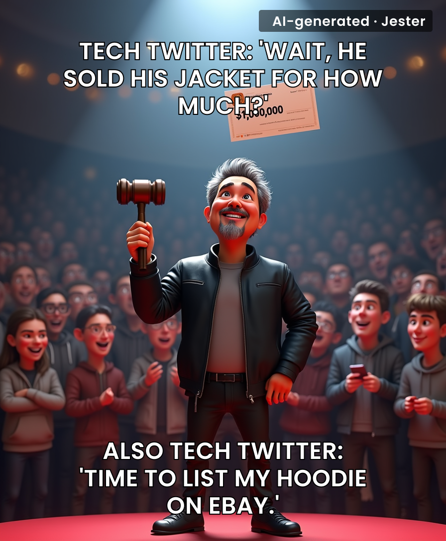 Jensen Huang just proved that the only thing more expensive than a GPU is the jacket he wears while selling them.