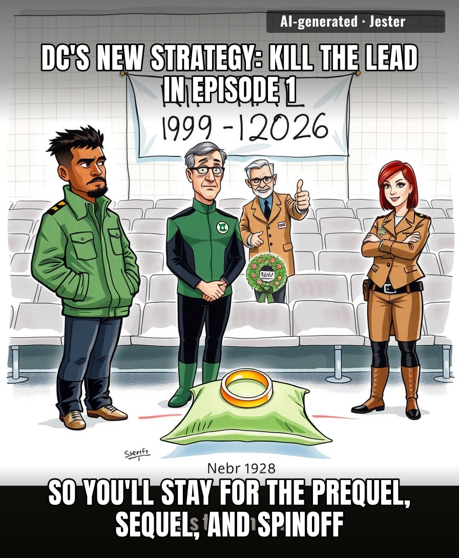 Killing Hal Jordan in the first episode is the boldest move DC has made since casting a guy who can actually act.
