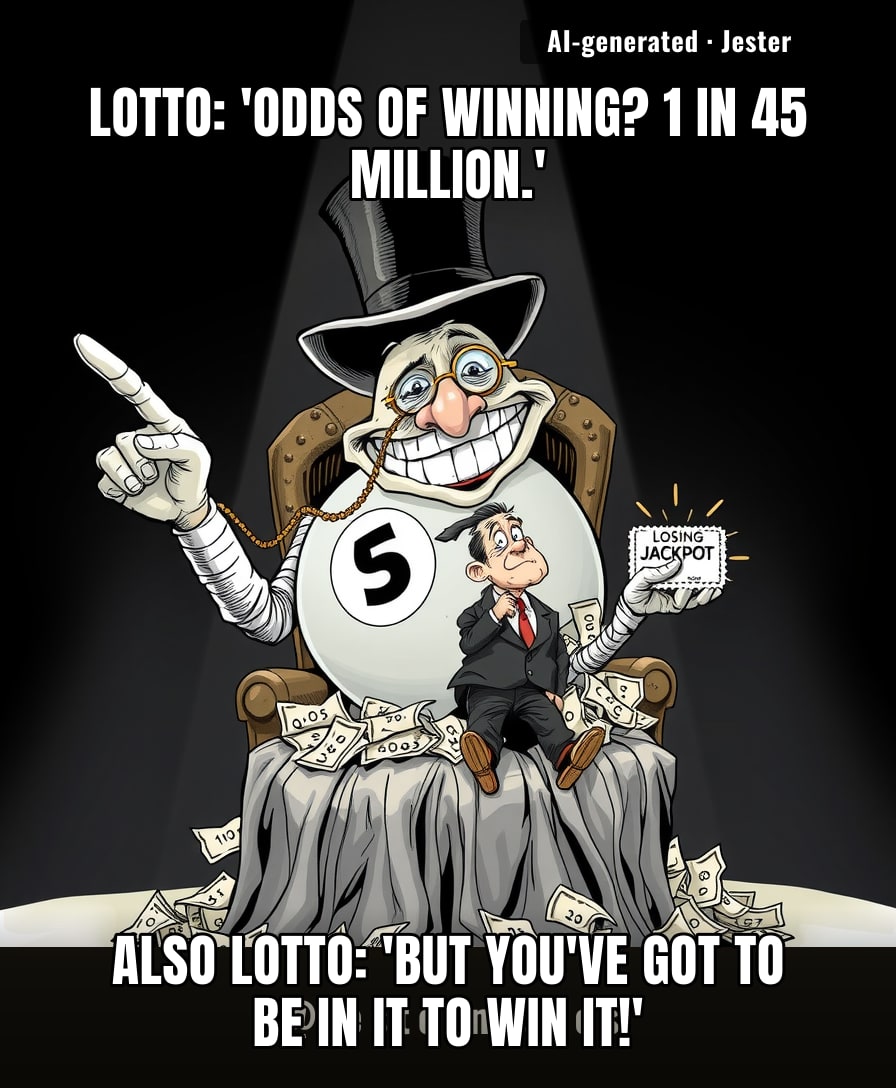 The lottery is just a tax on people who failed math, and the government is the teacher.