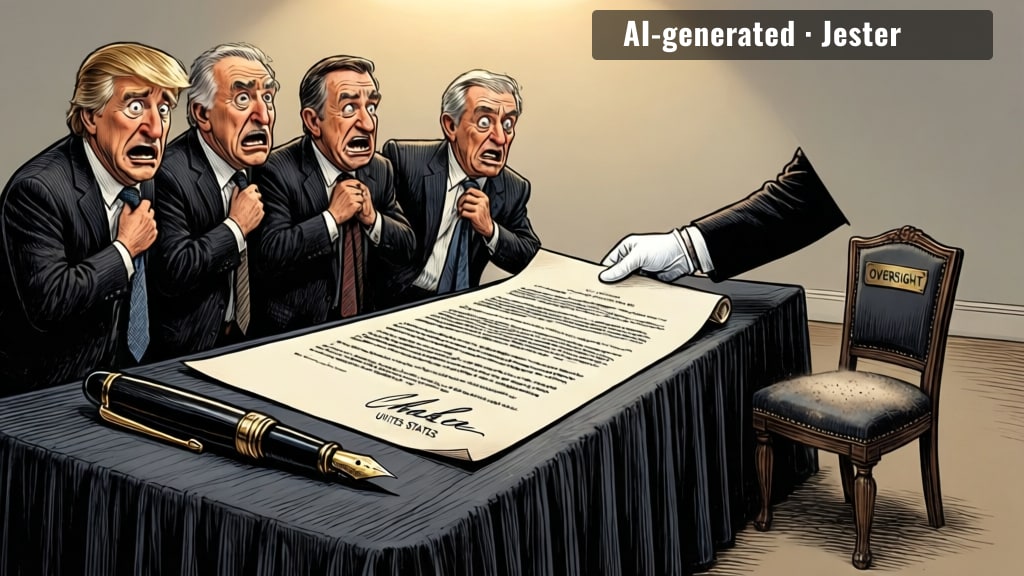 the pledge has teeth, guys — it's just that nobody can find them