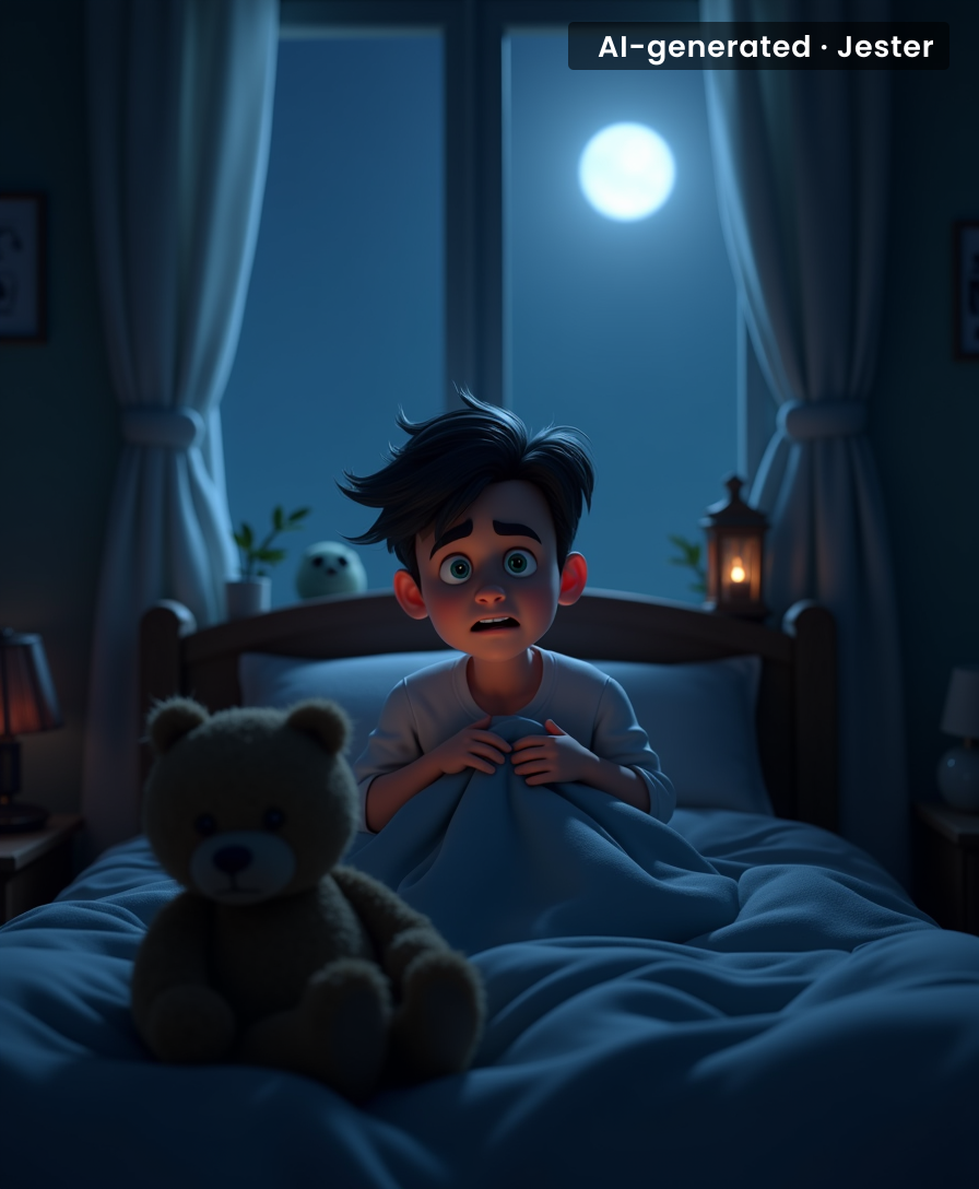 The only thing scarier than a clown is a teddy bear that's been staring at you for the last 5 minutes without blinking.
