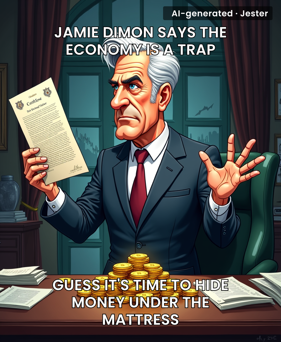 When the man who runs the biggest bank in the world tells you to panic, he usually means you're about to pay for his next yacht.