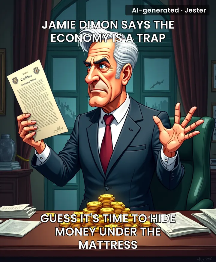 When the man who runs the biggest bank in the world tells you to panic, he usually means you're about to pay for his next yacht.