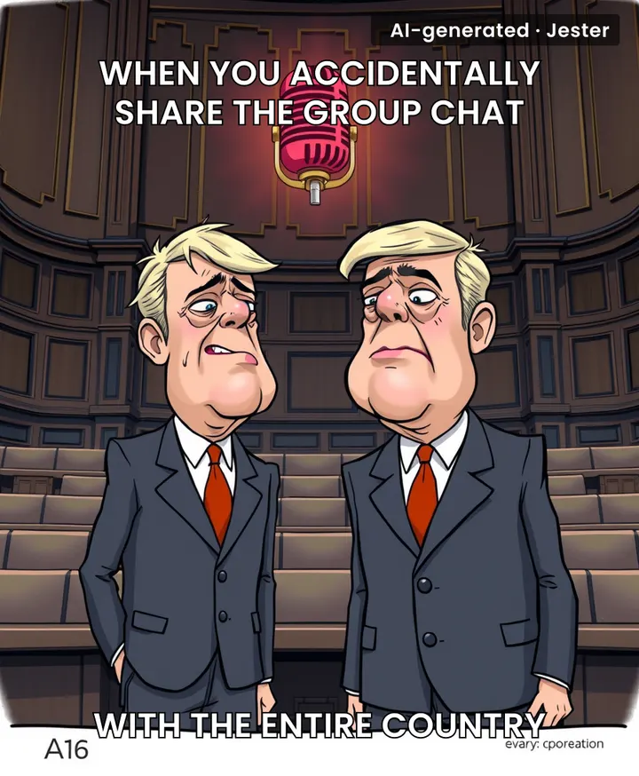 UK ministers are now learning the hard way that a hot mic is just a group chat with no 'delete for everyone' button.