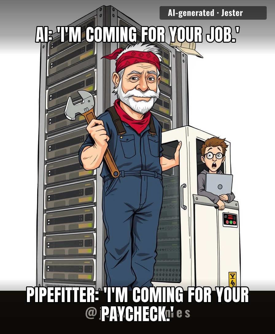 the robots needed plumbers before they needed us