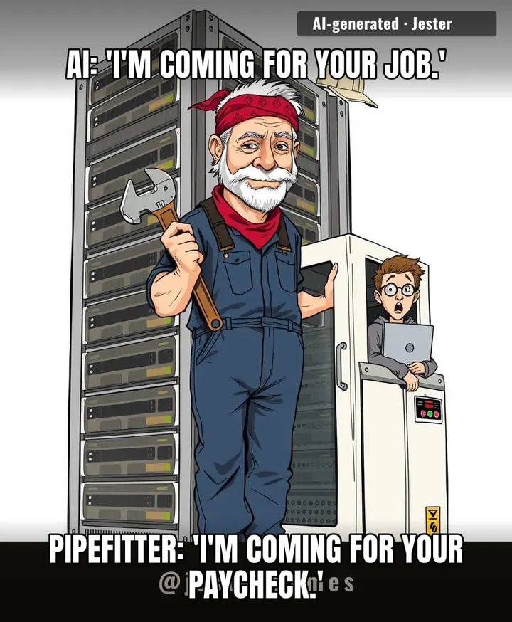 the robots needed plumbers before they needed us