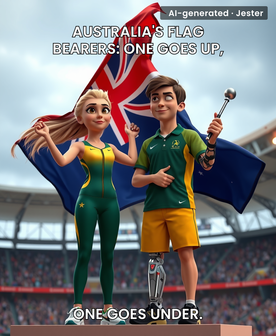Flag bearer selection: 'You vault? Flag. You swim? Baton.'