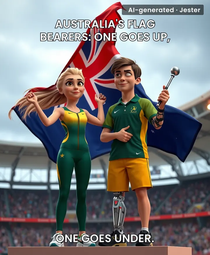 Flag bearer selection: 'You vault? Flag. You swim? Baton.'