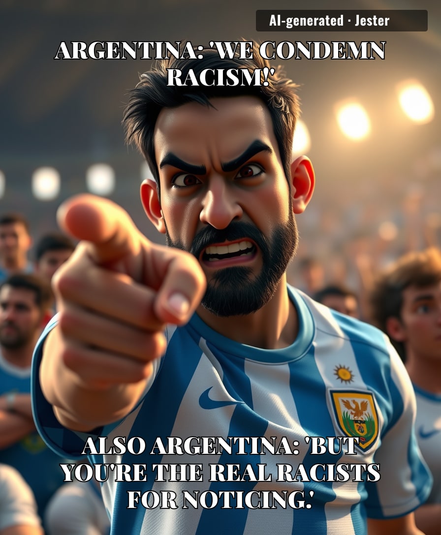 Argentina's racism defense is the Olympic gold medal of victimhood: 'How dare you judge us by our actions.'