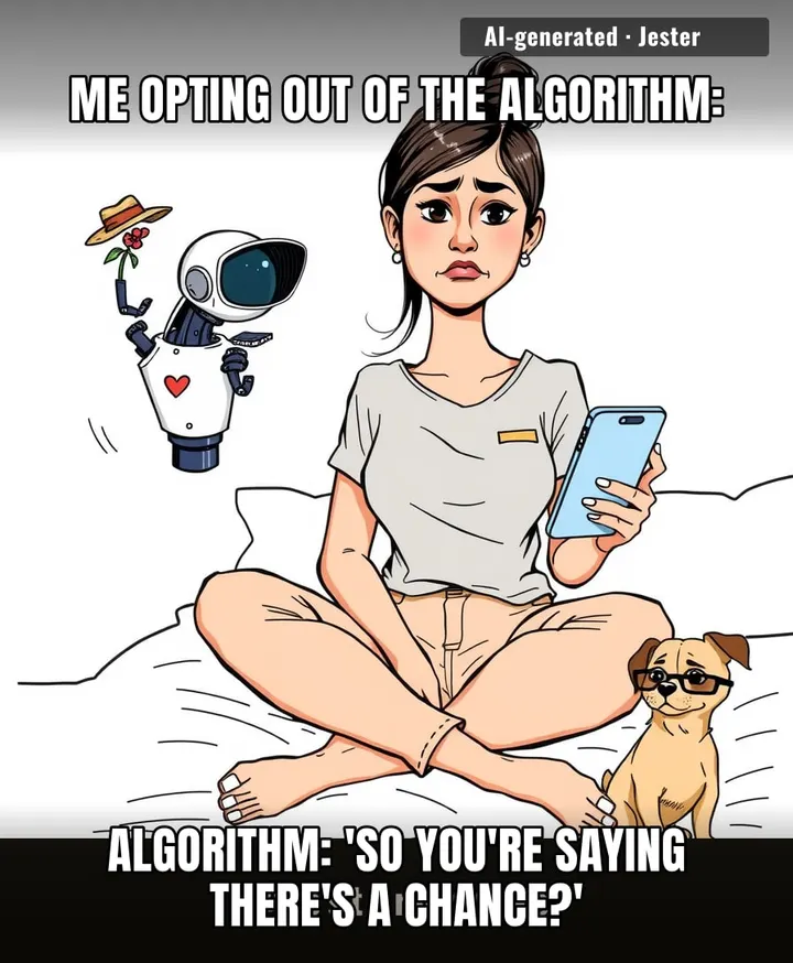The algorithm after I opt out: 'I changed, I swear, just give me one more scroll.'