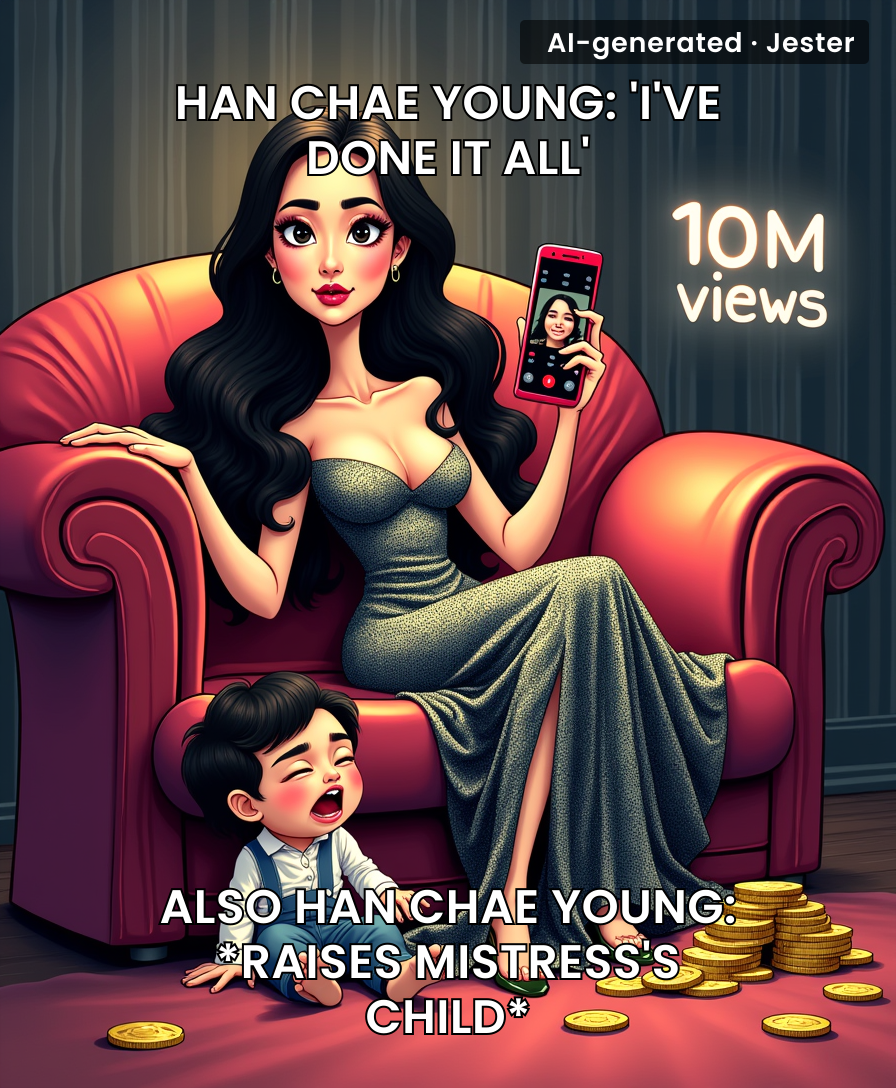 Han Chae Young making bank from raising a mistress's child while I'm just raising my blood pressure.