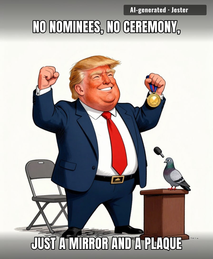 he's clearing shelf space next to the Sharpie presidency