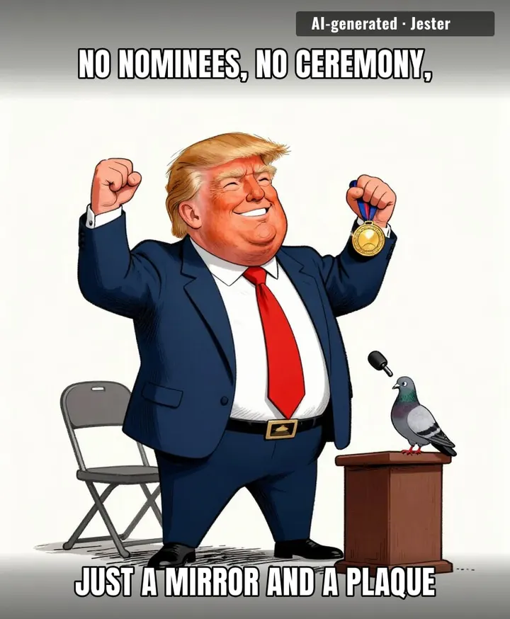 he's clearing shelf space next to the Sharpie presidency