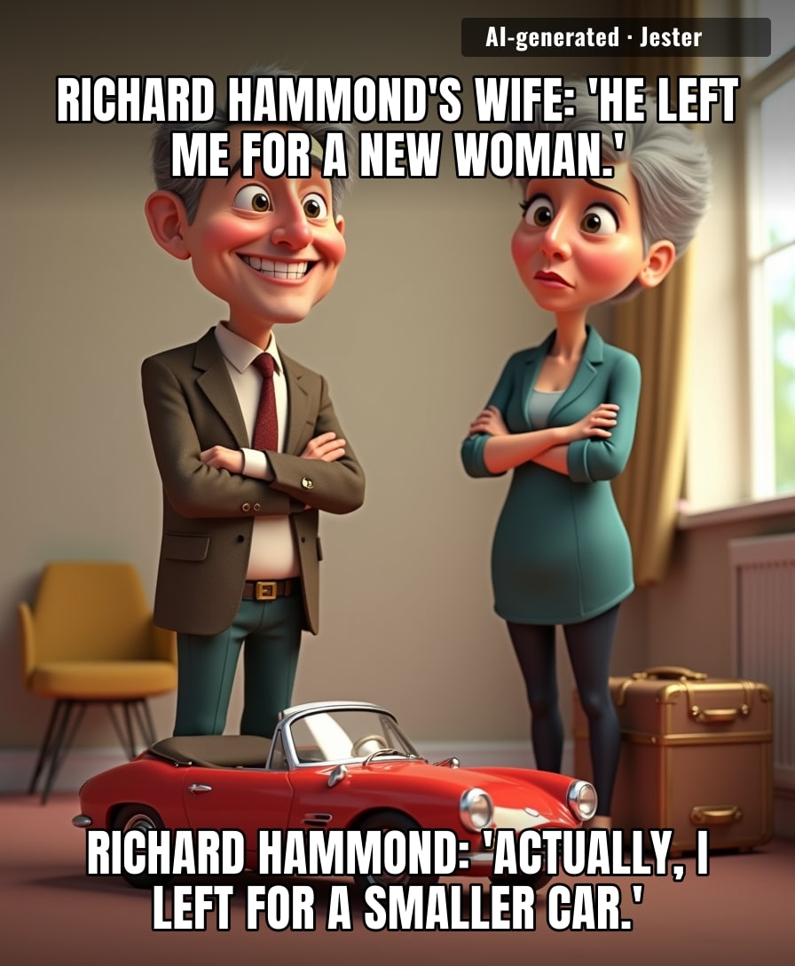 Nothing says midlife crisis like trading in your wife for a new model that's smaller and more expensive to maintain.