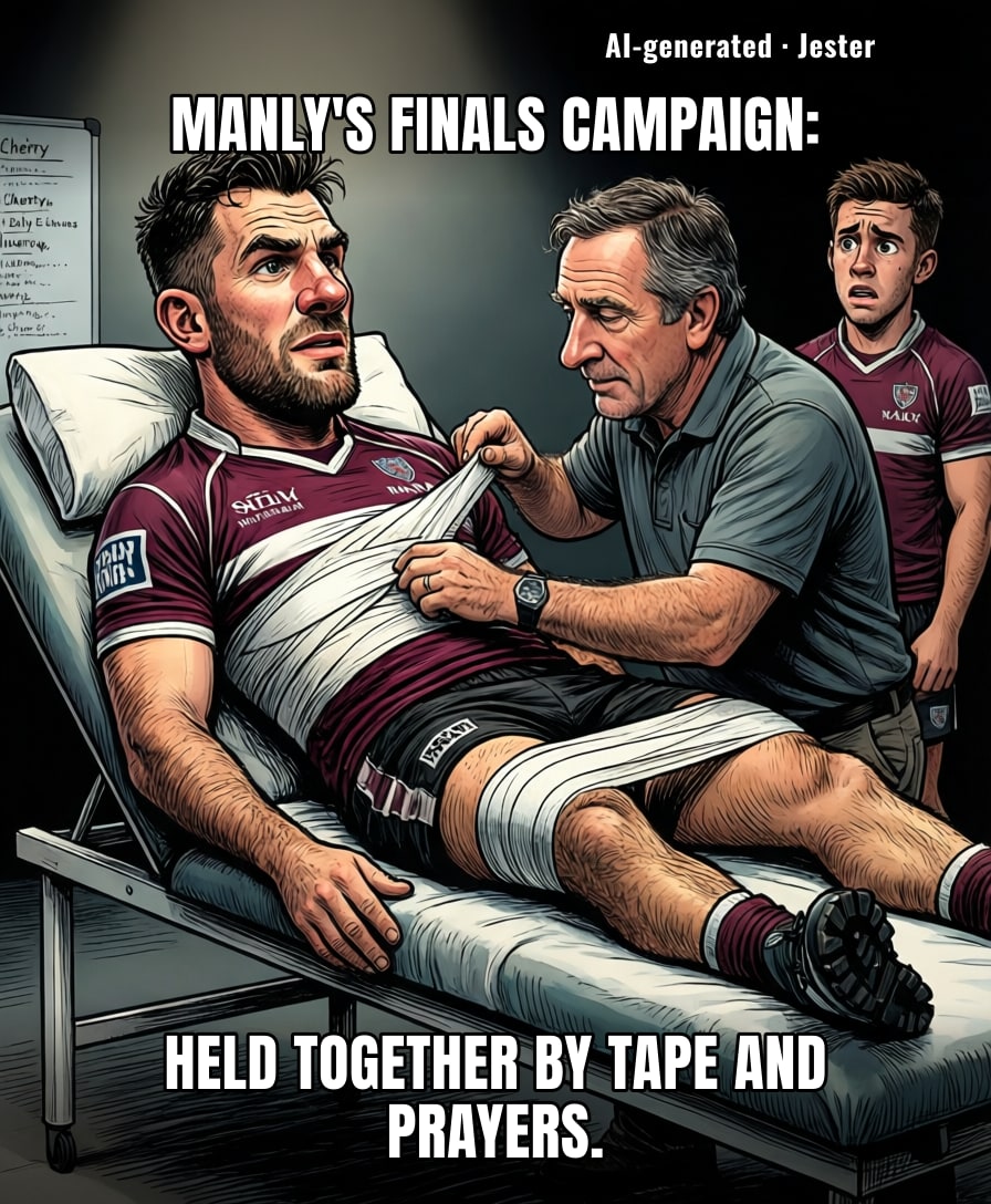 Manly's physio room now has its own reality show, 'Keeping Up With the Hamstrings.'