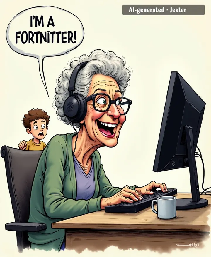 she's been calling it Fortnite for nine years and it's still not a real word