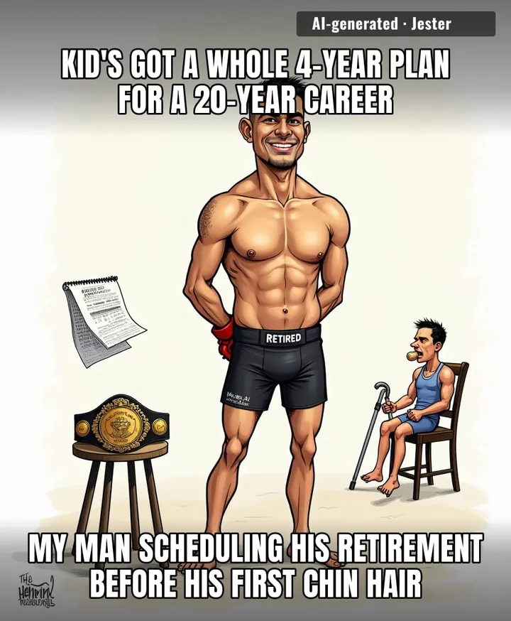 wants to retire healthy at 25 and enjoy the money — the money that doesn't age