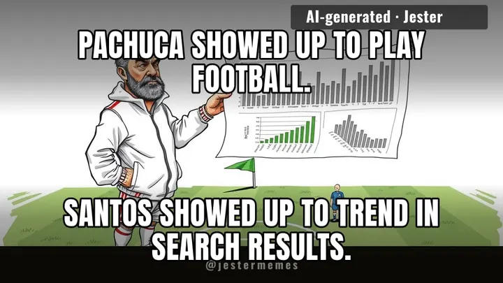 Santos brought a keyword density chart to a football match.