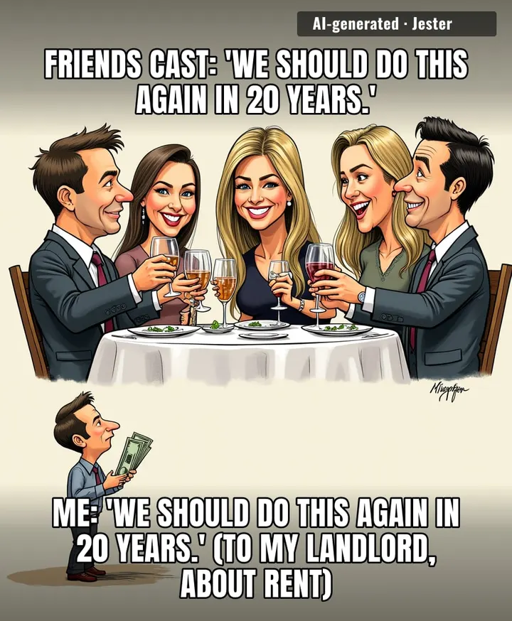 Jennifer Aniston's boyfriend got invited to dinner before I got invited to a single group chat.