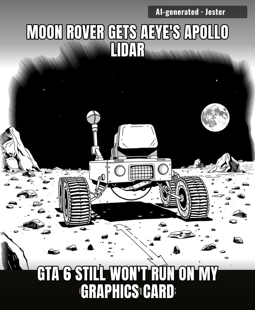 AEye's lidar is going to the Moon because it's the only place left with no traffic, no pedestrians, and no one asking it to find a parking spot.
