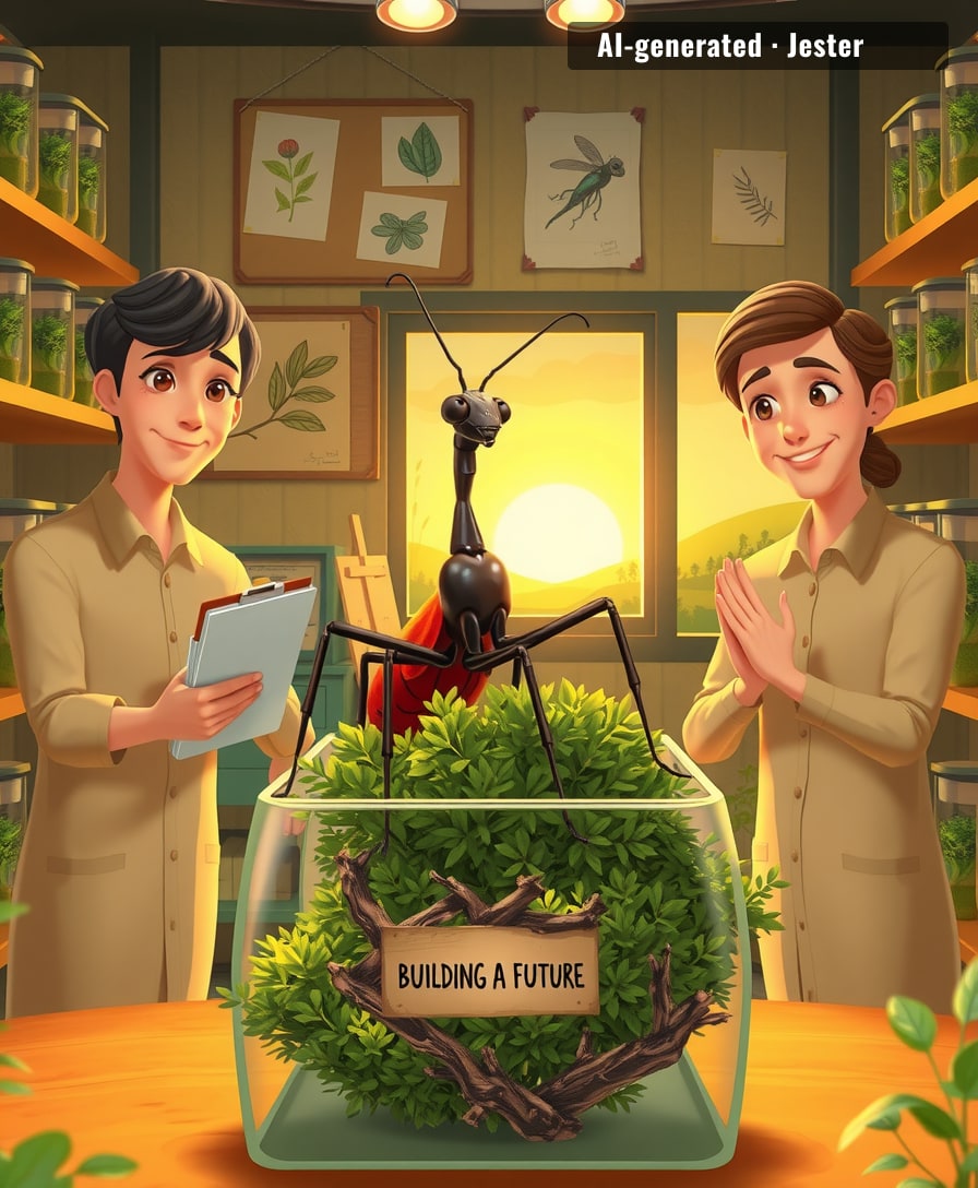 When the world's heaviest insect goes missing, don't bother searching — just leave the porch light on and it'll wander back eventually.