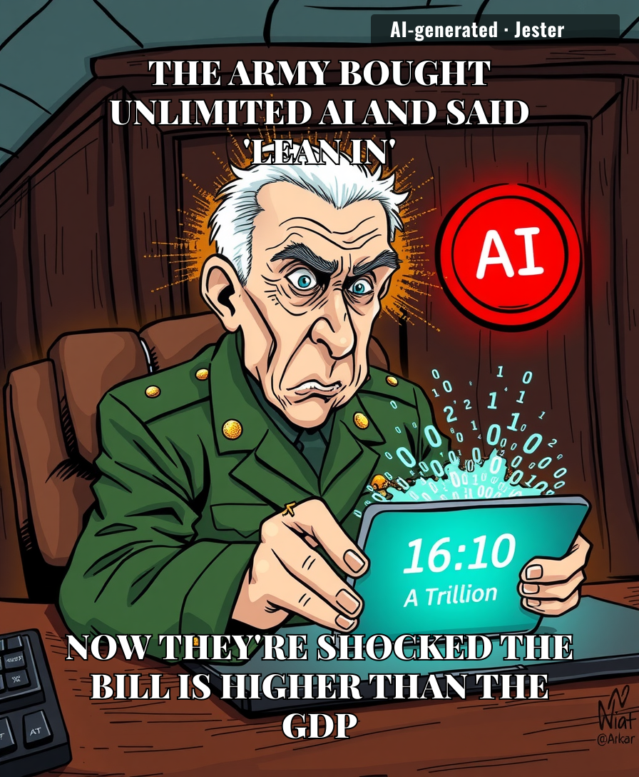 Handing the military an 'unlimited' credit card for tech is like giving a toddler an open tab at a candy store and acting surprised when they start vibrating through the walls.
