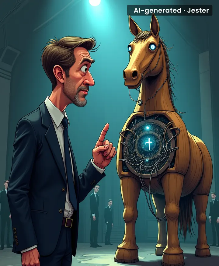Nolan says AI is a Trojan horse, but we already walked it through the gates and named it Siri.