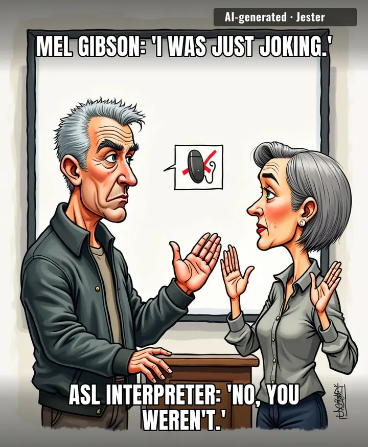 Mel Gibson's apology is shorter than the ASL translation of it.