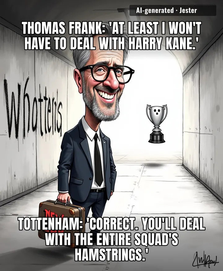 Thomas Frank signed a new deal and suddenly everyone's acting like he dodged a bullet, not realizing he just volunteered for the one job where the fans boo the trophy.