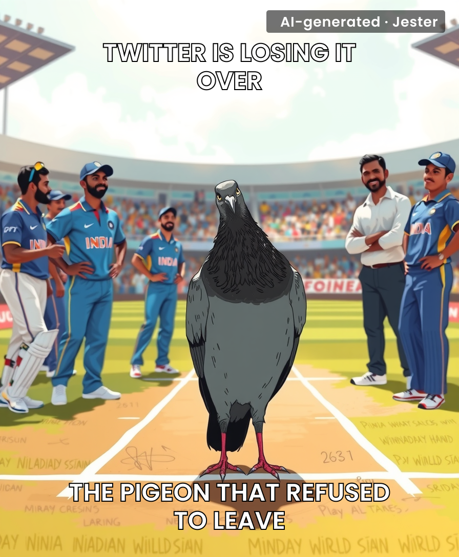 Even the pigeon had better game sense than some of the batters out there.