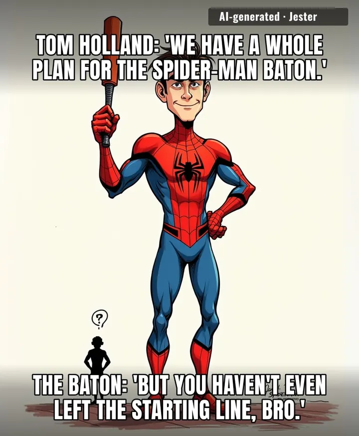 Tom Holland planning the Spider-Man baton pass is like a freshman planning his retirement party.
