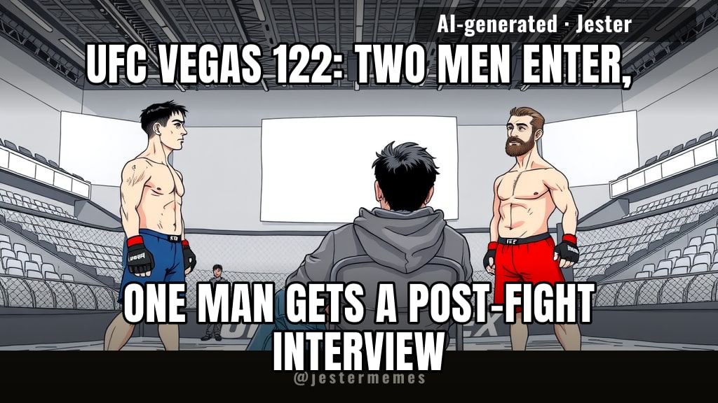 headlining UFC Vegas 122 is like being the tallest guy at a minigolf tournament.